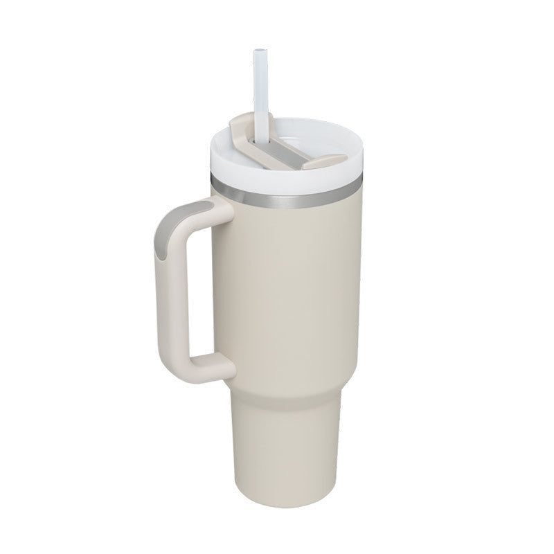 40oz Insulated Tumbler – Spill-Proof Travel Mug with Handle & Straw
