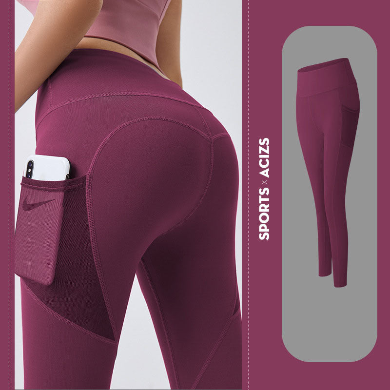 SculptFit™ Yoga Leggings – High Waist & Pockets