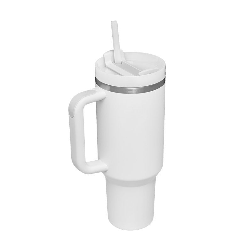 40oz Insulated Tumbler – Spill-Proof Travel Mug with Handle & Straw