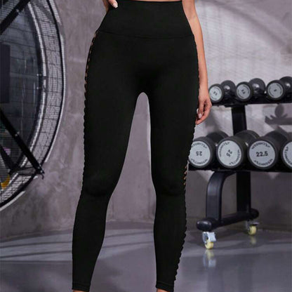 Hollow Tie-Dye Yoga Leggings – High Waist & Butt Lift