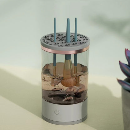 USB-Powered Makeup Brush Cleaner – Portable Electric Spinner for Eye Shadow, Blush & Cosmetic Brushes