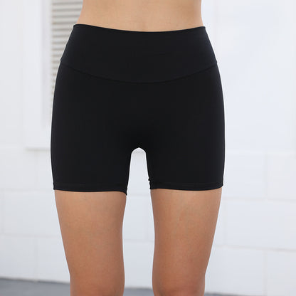 Quick-Dry High Waist Fitness Shorts – Hip Lift & Pockets