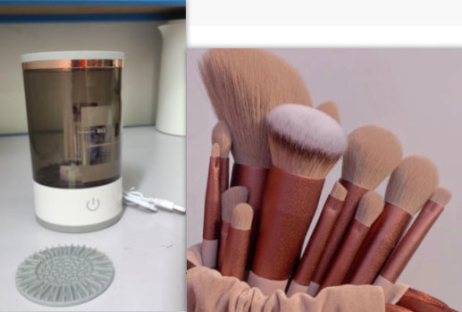 USB-Powered Makeup Brush Cleaner – Portable Electric Spinner for Eye Shadow, Blush & Cosmetic Brushes