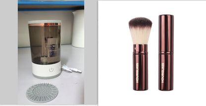 USB-Powered Makeup Brush Cleaner – Portable Electric Spinner for Eye Shadow, Blush & Cosmetic Brushes