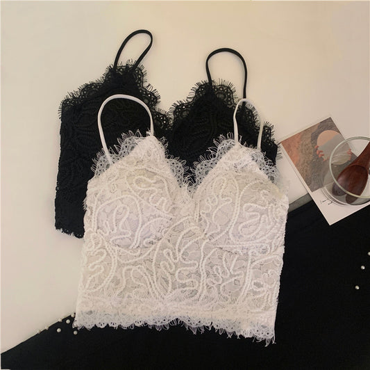 Lace Camisole Top – Slim Fit Sleeveless Wrap for Women