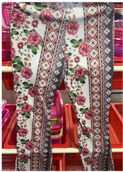 CurveForm Sexy Print Pants – Body-Hugging & Breathable