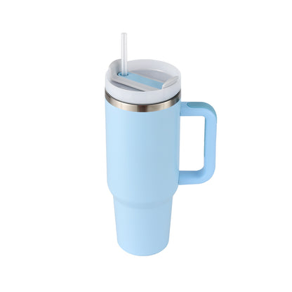 40oz Insulated Tumbler – Spill-Proof Travel Mug with Handle & Straw
