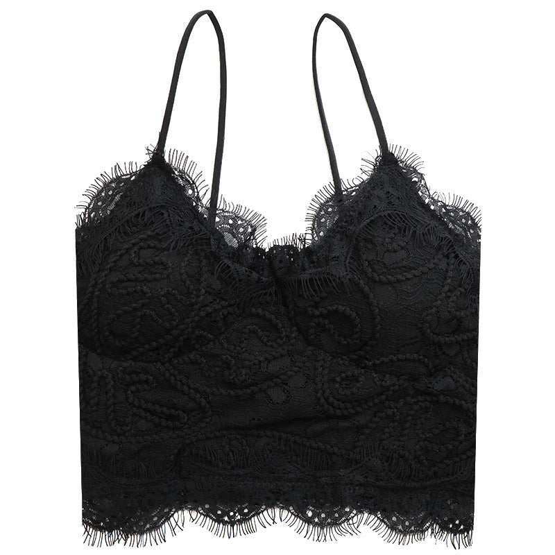 Lace Camisole Top – Slim Fit Sleeveless Wrap for Women