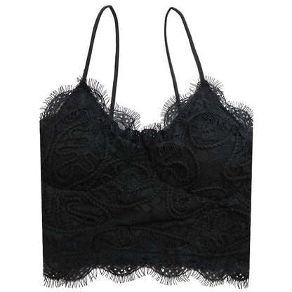 Lace Camisole Top – Slim Fit Sleeveless Wrap for Women