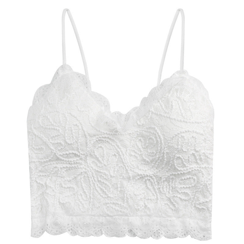 Lace Camisole Top – Slim Fit Sleeveless Wrap for Women