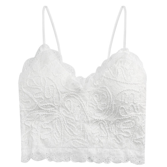 Lace Camisole Top – Slim Fit Sleeveless Wrap for Women