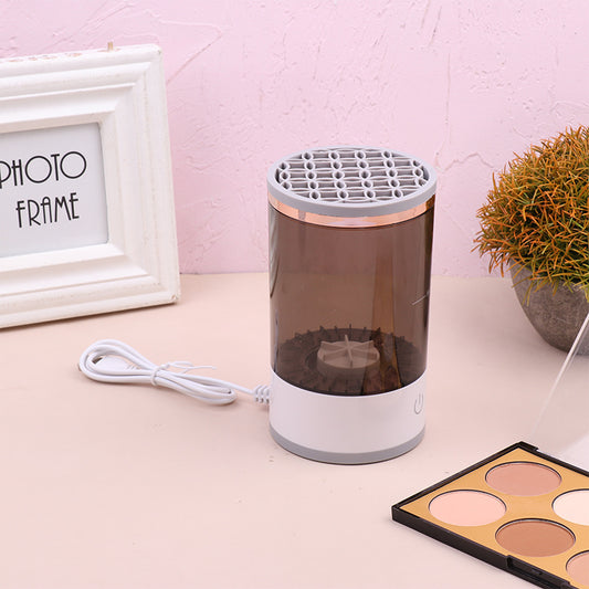 USB-Powered Makeup Brush Cleaner – Portable Electric Spinner for Eye Shadow, Blush & Cosmetic Brushes