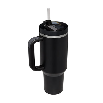 40oz Insulated Tumbler – Spill-Proof Travel Mug with Handle & Straw