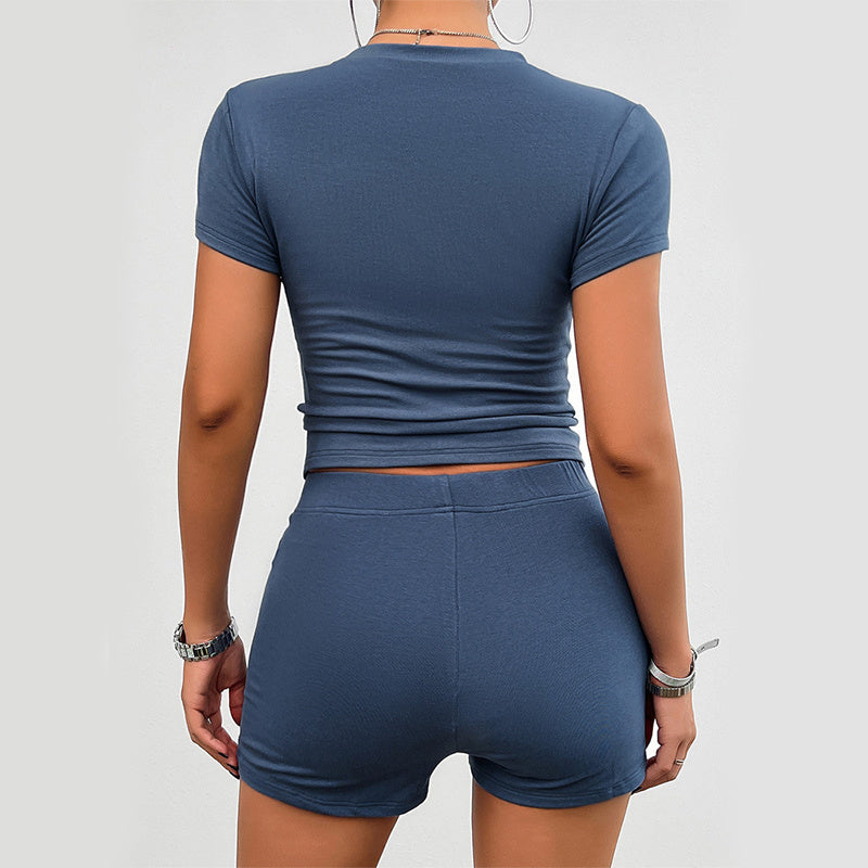 SereneFlex Summer Set – Breathable Tee & Comfy Shorts
